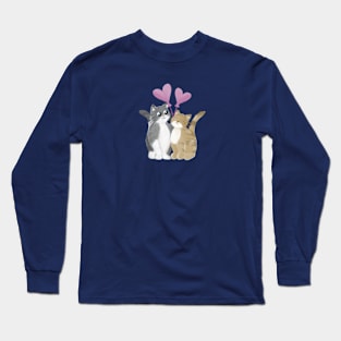 Be my valentine cats in love Long Sleeve T-Shirt